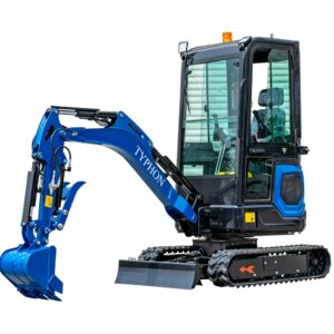 TYPHON 18 FLEX PRO 1.8 Ton Mini Excavator USA with 12 attachments